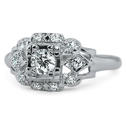 Retro Diamond Vintage Ring
