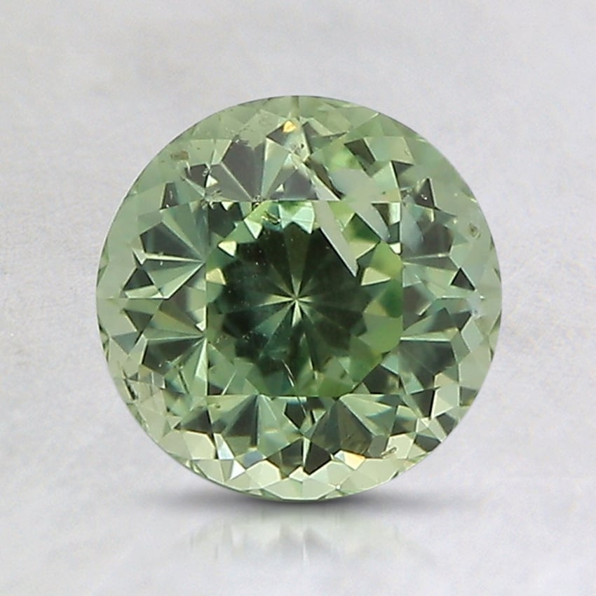 6.9mm Unheated Green Round Montana Sapphire