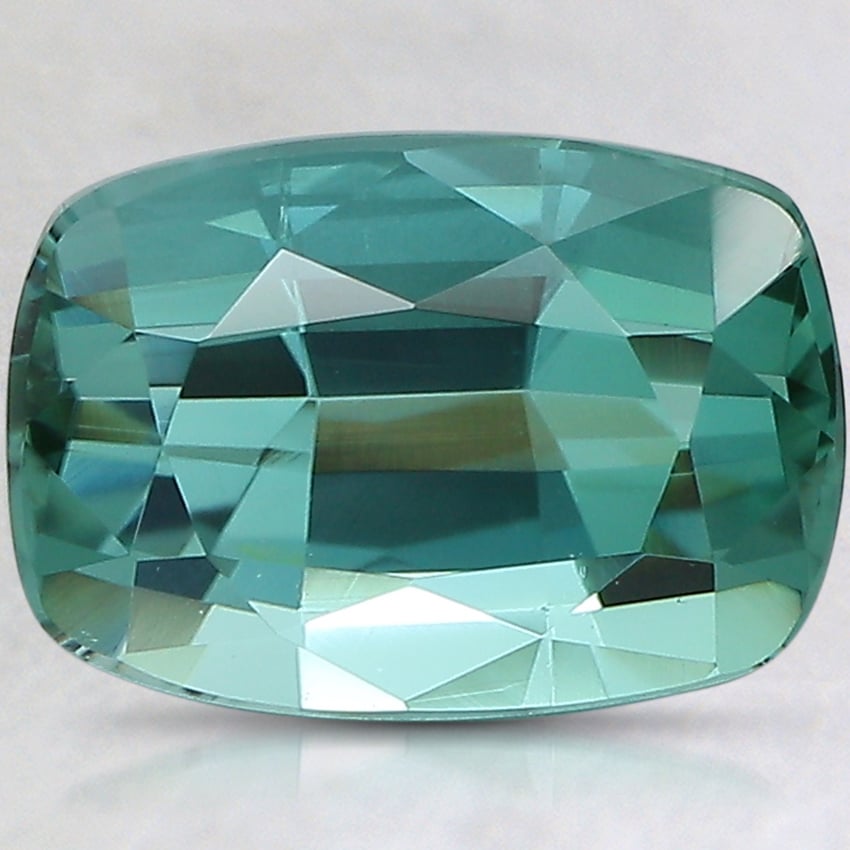 11x7.7mm Unheated Teal Modified Cushion Tourmaline