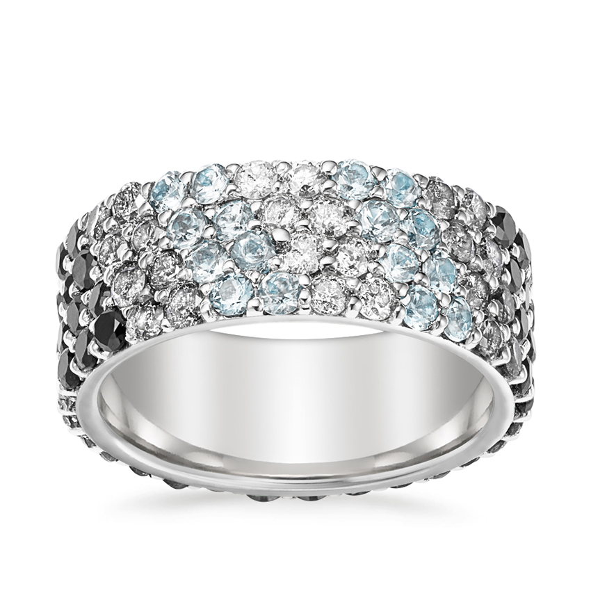 Skye Ombre Cocktail Ring in 18K White Gold