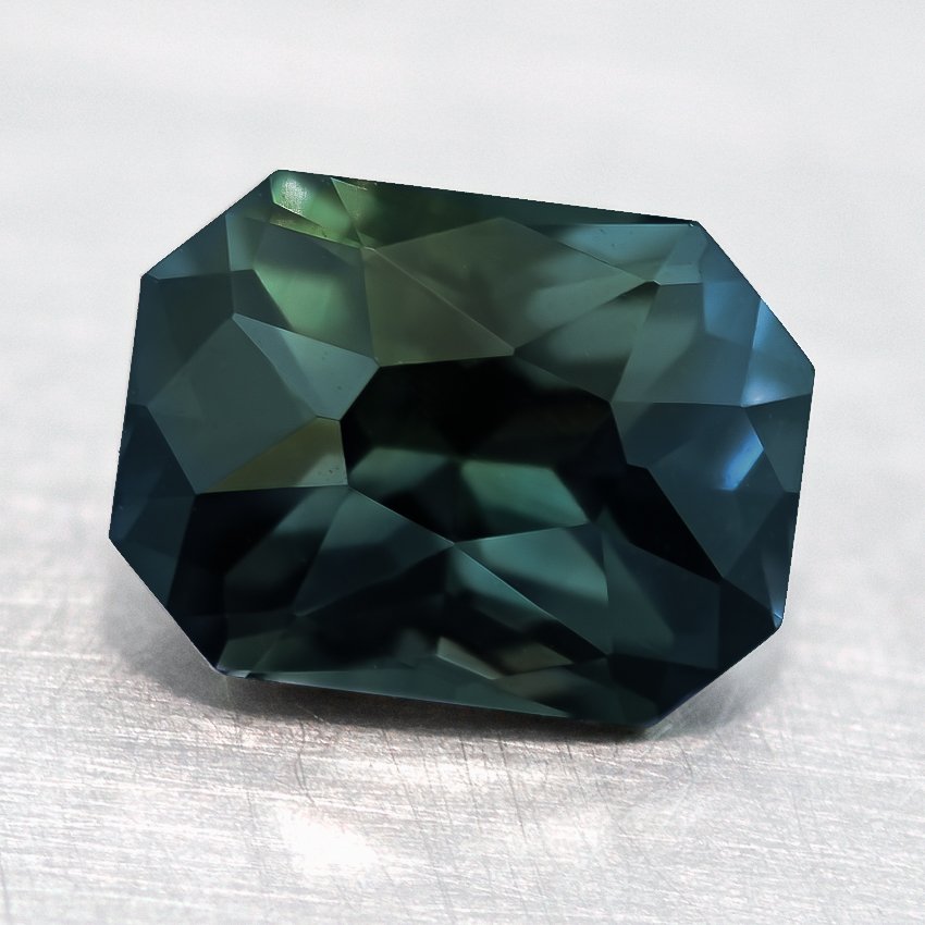 8x6mm Premium Green Radiant Sapphire