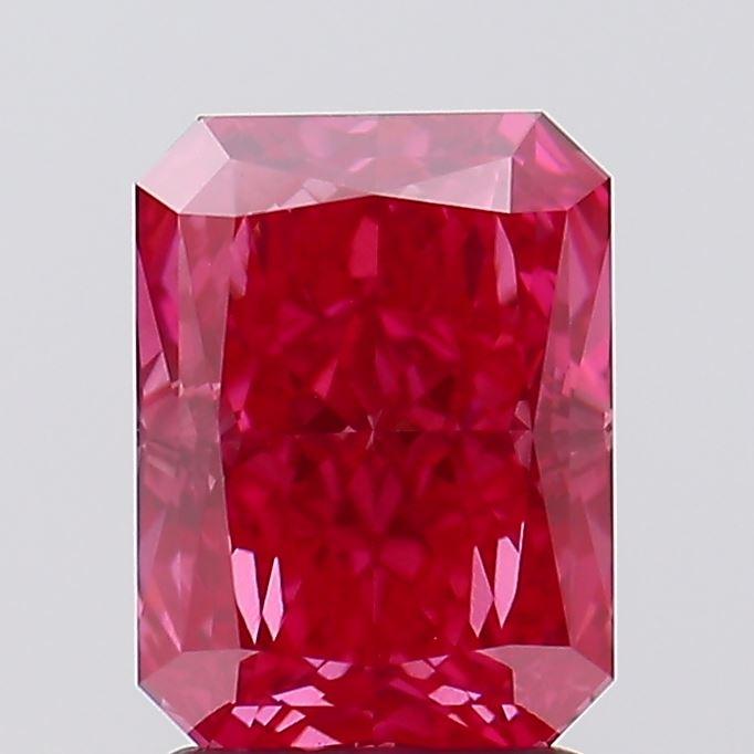 2.23 Ct. Fancy Vivid Pink Radiant Lab Grown Diamond
