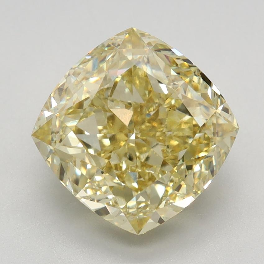 3.72 Ct. Fancy Intense Yellow Cushion Lab Grown Diamond