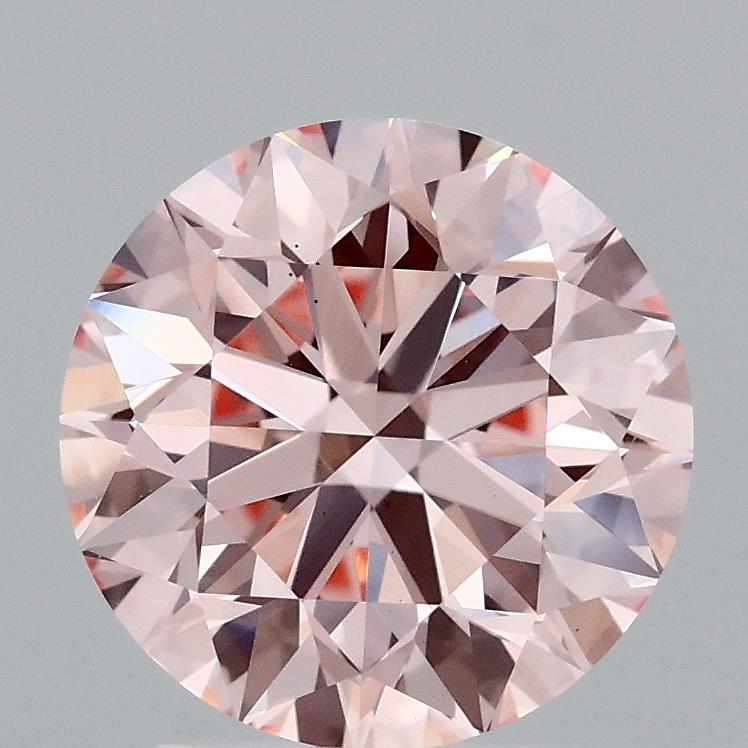 2.53 Ct. Fancy Intense Pink Round Lab Grown Diamond