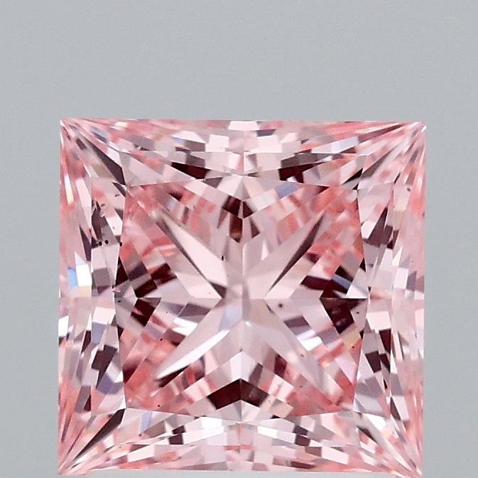 2.04 Ct. Fancy Vivid Pink Princess Lab Grown Diamond