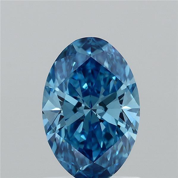 1.04 Ct. Fancy Vivid Blue Oval Lab Grown Diamond
