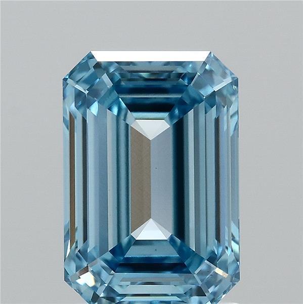 2.05 Ct. Fancy Vivid Blue Emerald Lab Grown Diamond