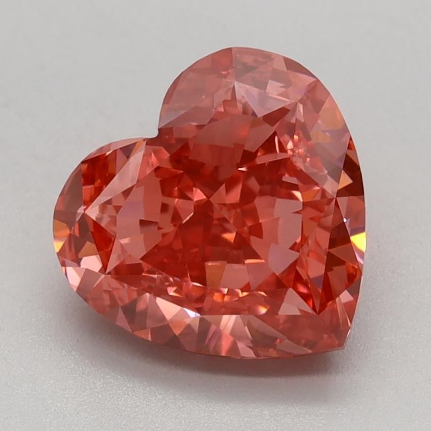 2.04 Ct. Fancy Vivid Pink Heart Lab Grown Diamond