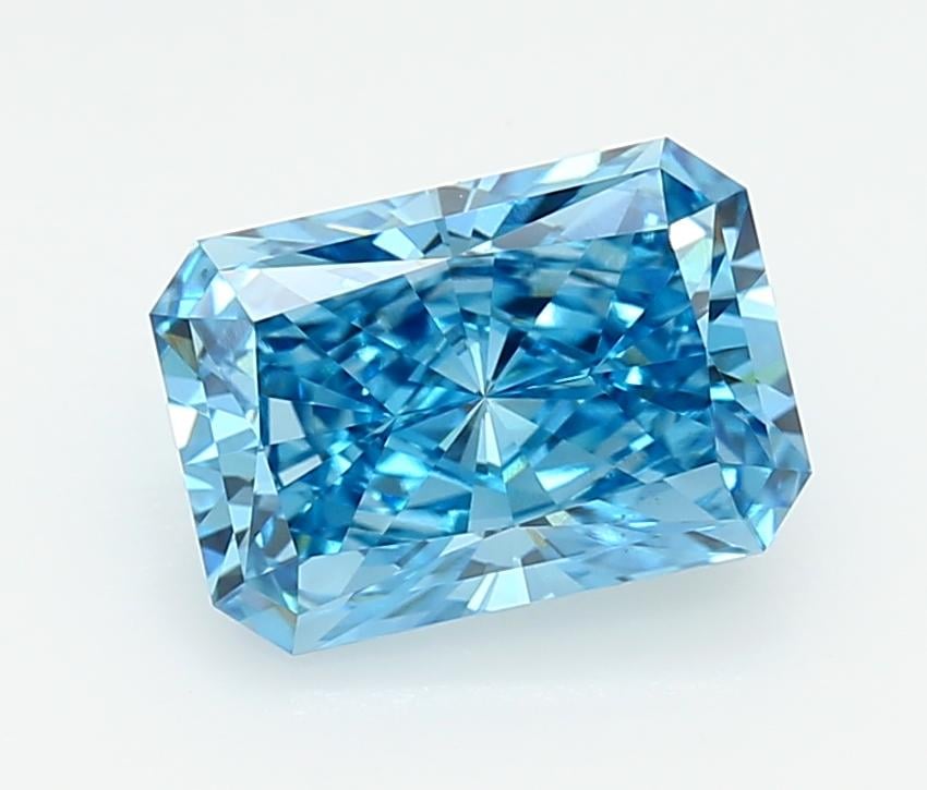 2.11 Ct. Fancy Vivid  Blue Radiant Lab Grown Diamond