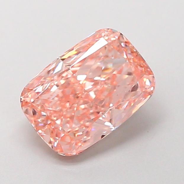 1.73 Ct. Fancy Intense  Pink Cushion Lab Grown Diamond