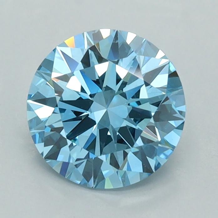 1.27 Ct. Fancy Vivid  Blue Round Lab Grown Diamond