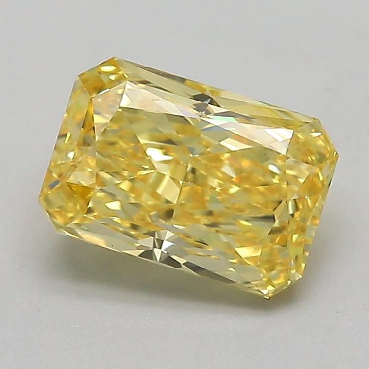 1.07 Ct. Fancy Vivid  Yellow Radiant Lab Grown Diamond