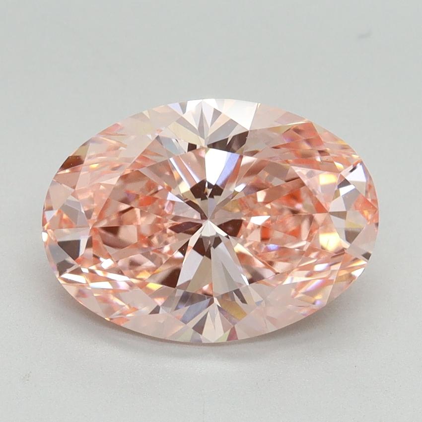 3.00 Ct. Fancy Vivid Pink Oval Lab Grown Diamond