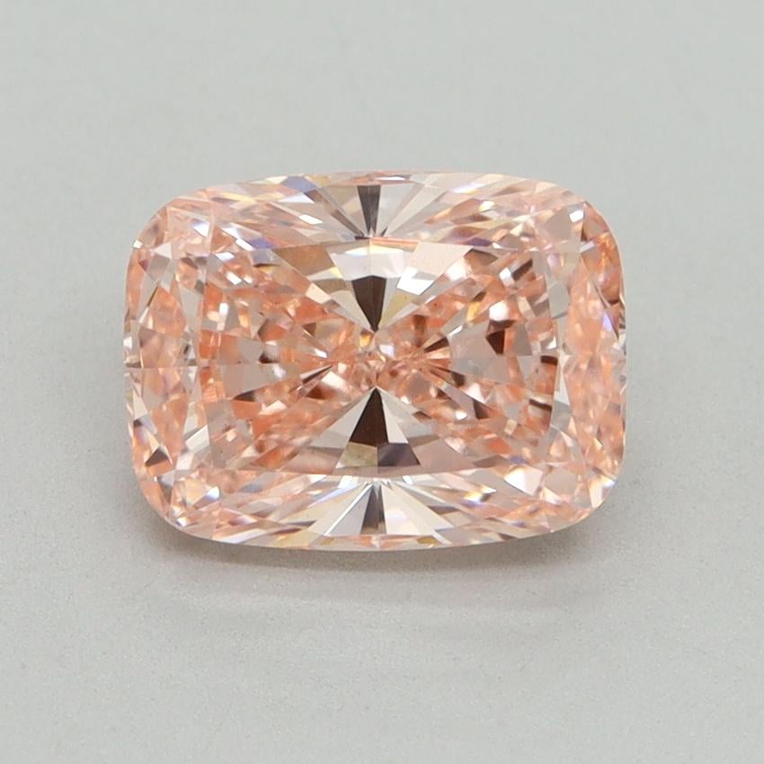 2.12 Ct. Fancy Vivid Pink Cushion Lab Grown Diamond