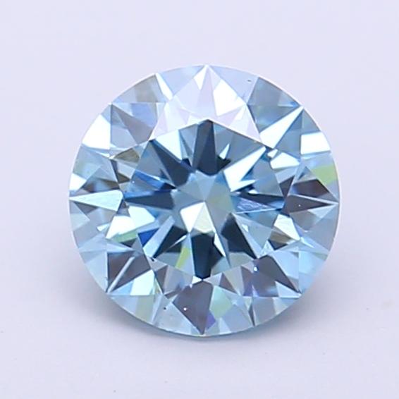 1.07 Ct. Fancy Vivid  Blue Round Lab Grown Diamond