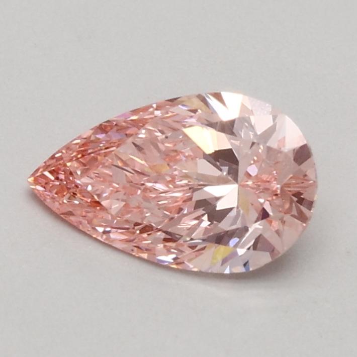 0.51 Ct. Fancy Intense Pink Pear Lab Grown Diamond