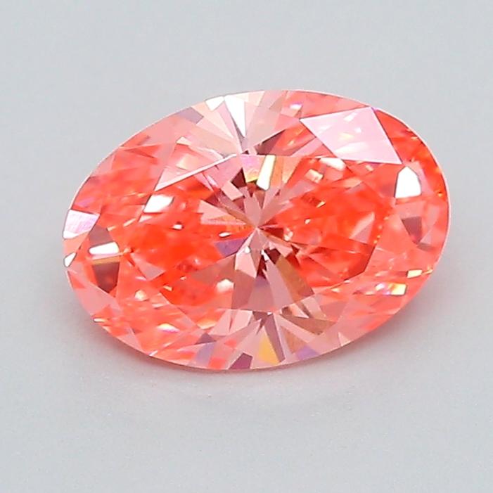 1.01 Ct. Fancy Vivid  Pink Oval Lab Grown Diamond