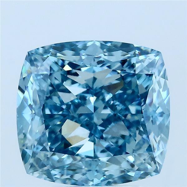 4.24 Ct. Fancy Blue Cushion Lab Grown Diamond