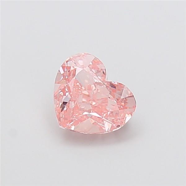 1.55 Ct. Fancy Intense Pink Heart Lab Grown Diamond