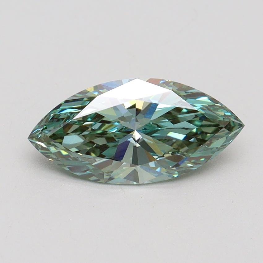 1.07 Ct. Fancy Vivid Green Marquise Lab Grown Diamond