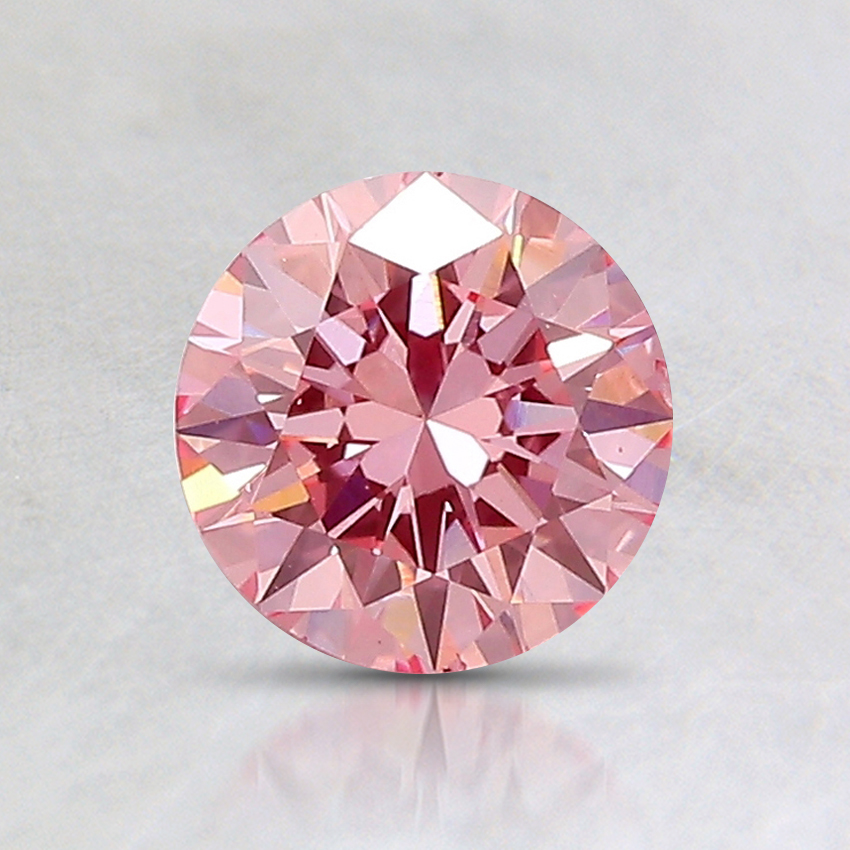 0.86 Ct. Fancy Intense Pink Round Lab Created Diamond