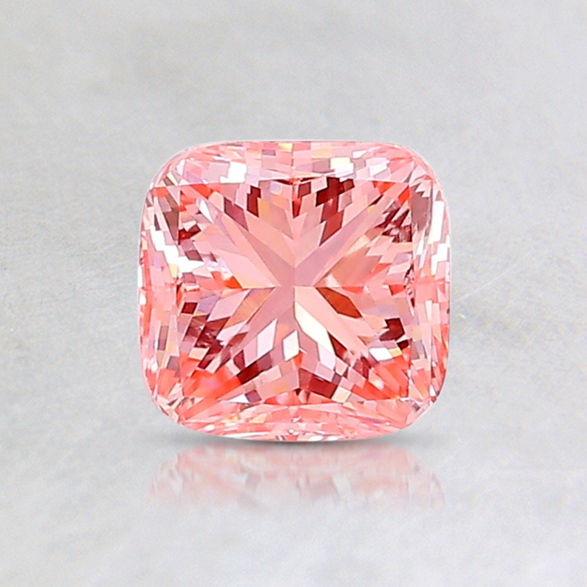 0.99 Ct. Fancy Intense Pink Cushion Lab Grown Diamond