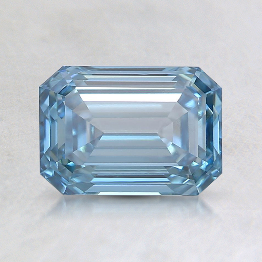 1.28 Ct. Fancy Intense Blue Emerald Lab Created Diamond