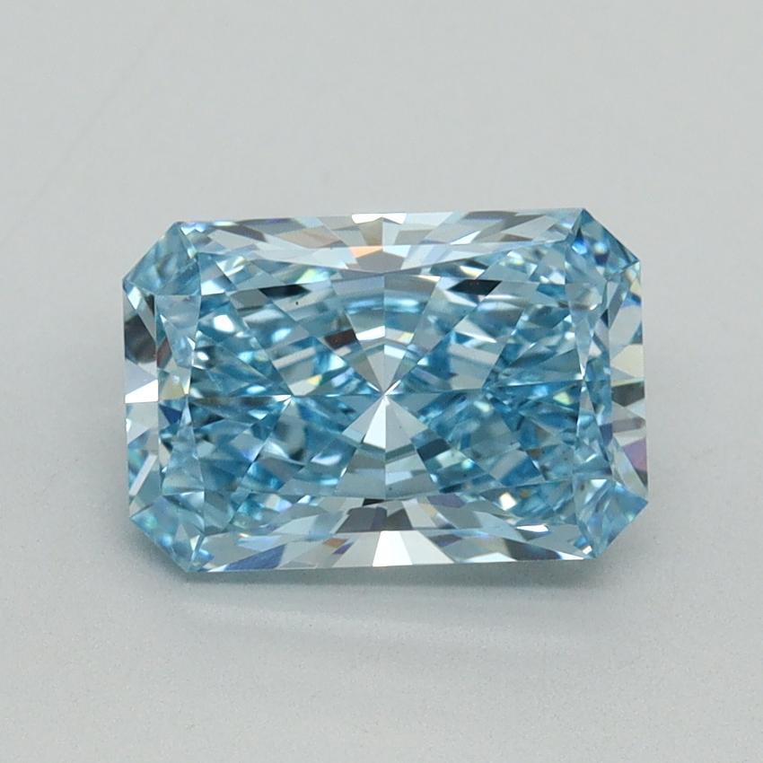 1.83 Ct. Fancy Vivid Blue Radiant Lab Grown Diamond