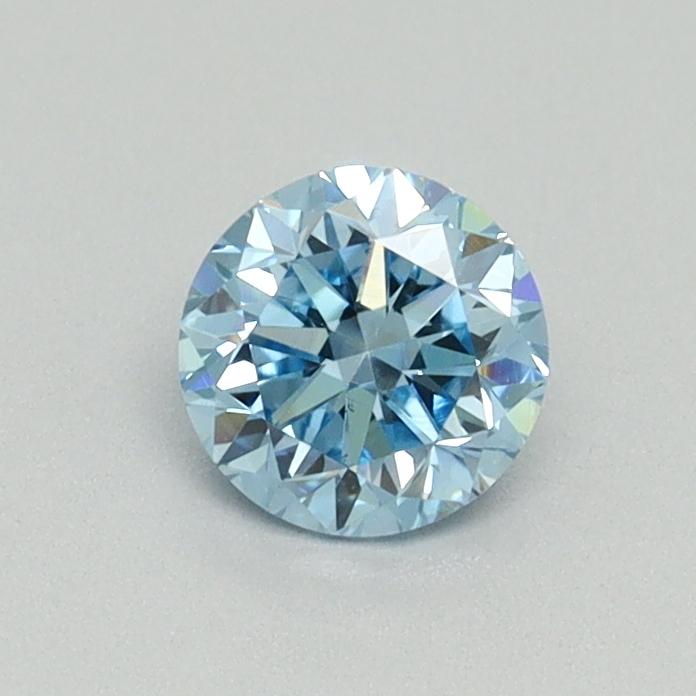 0.50 Ct. Fancy Vivid Blue Round Lab Grown Diamond