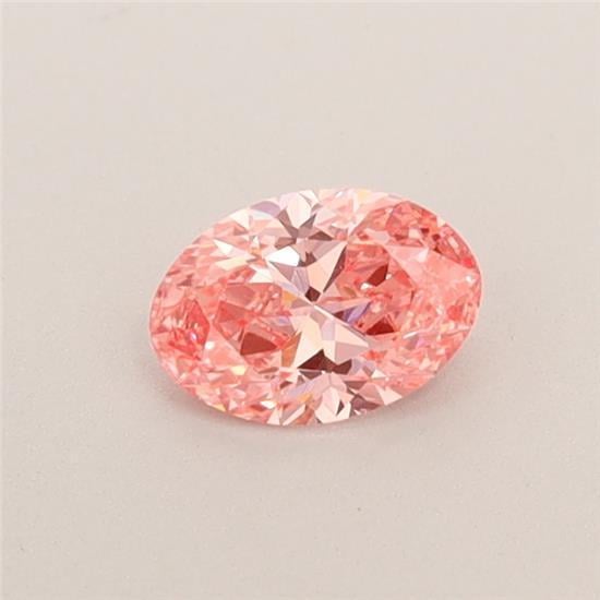 0.30 Ct. Fancy Vivid Pink Oval Lab Grown Diamond
