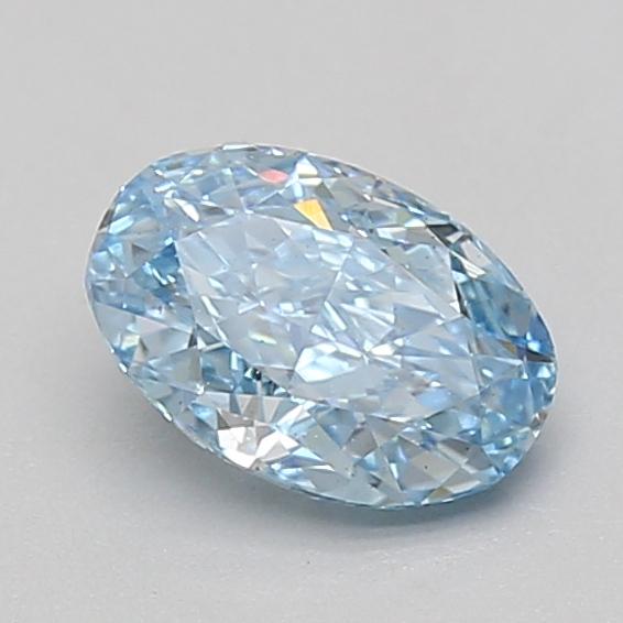 1.00 Ct. Fancy Vivid Blue Oval Lab Grown Diamond