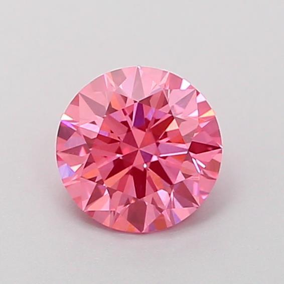 0.51 Ct. Fancy Vivid Pink Round Lab Grown Diamond