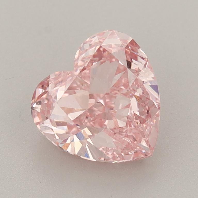 1.59 Ct. Fancy Vivid  Pink Heart Lab Grown Diamond