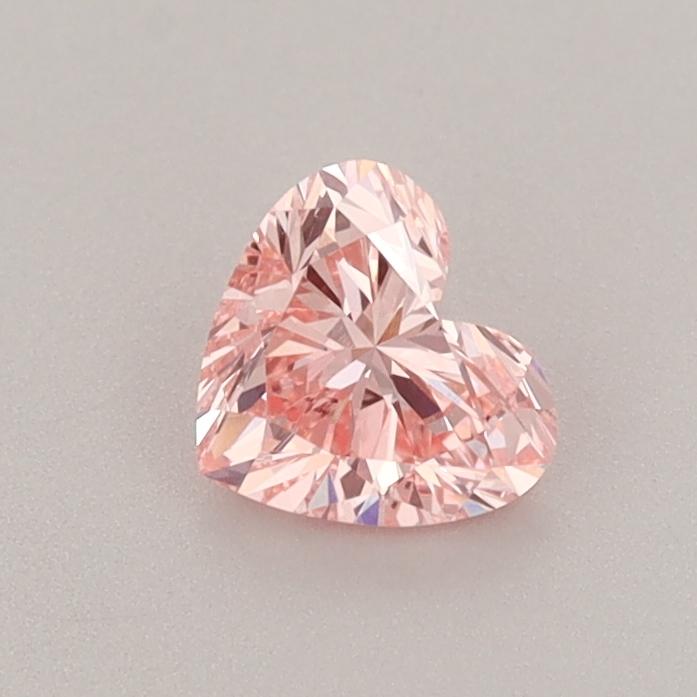 0.49 Ct. Fancy Intense  Pink Heart Lab Grown Diamond