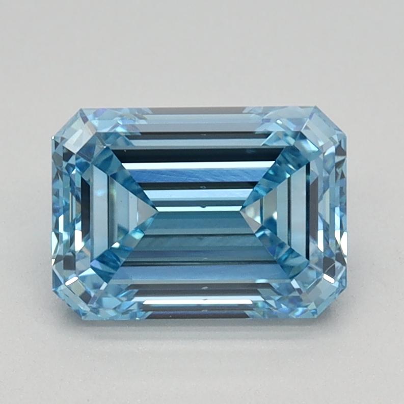 1.18 Ct. Fancy Intense Blue Emerald Lab Grown Diamond