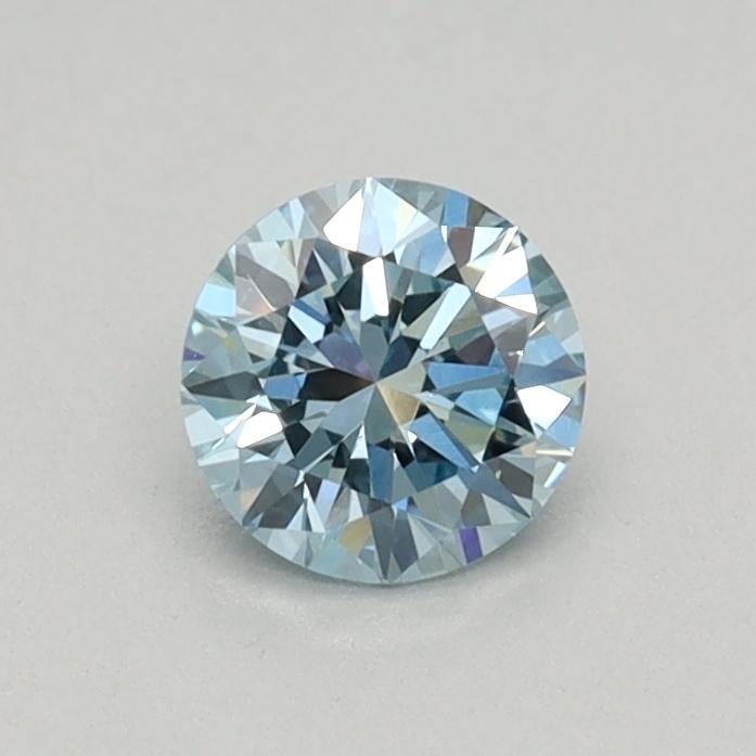 0.32 Ct. Fancy Vivid Blue Round Lab Grown Diamond
