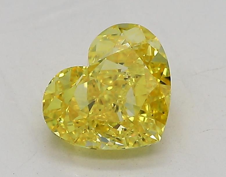 1.09 Ct. Fancy Vivid Yellow Heart Lab Grown Diamond