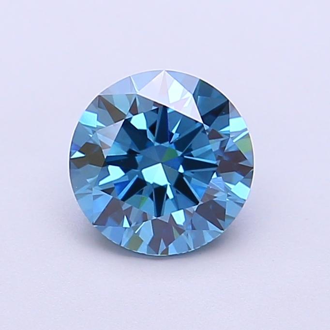 1.08 Ct. Fancy Vivid Blue Round Lab Grown Diamond