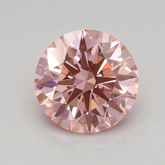0.51 Ct. Fancy Vivid Pink Round Lab Grown Diamond