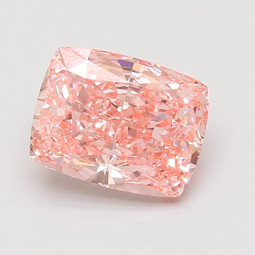 3.00 Ct. Fancy Vivid Pink Cushion Lab Grown Diamond