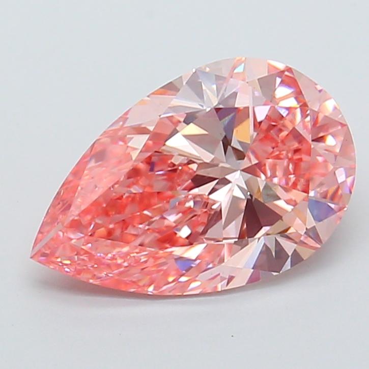 2.91 Ct. Fancy Vivid Pink Pear Lab Grown Diamond