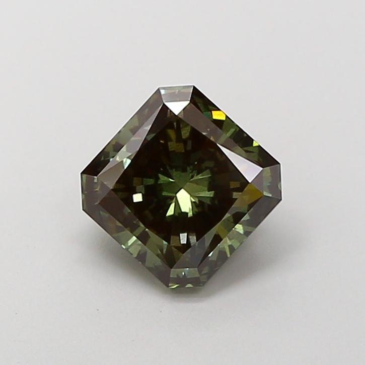 2.03 Ct. Fancy Deep Green Radiant Lab Grown Diamond