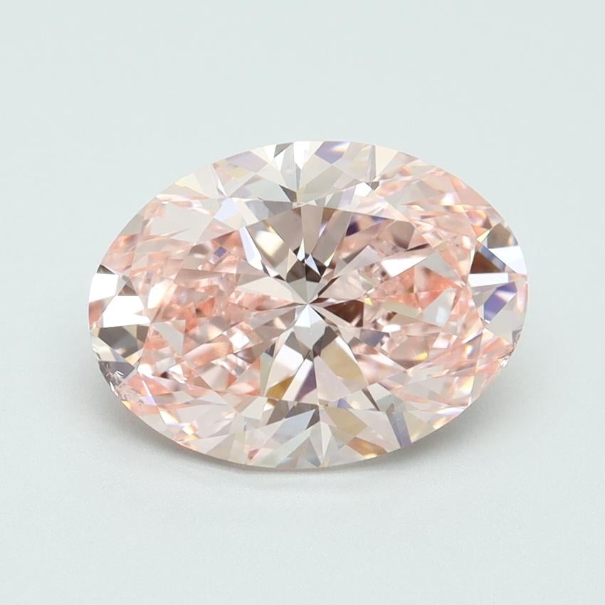 3.00 Ct. Fancy Intense Pink Oval Lab Grown Diamond