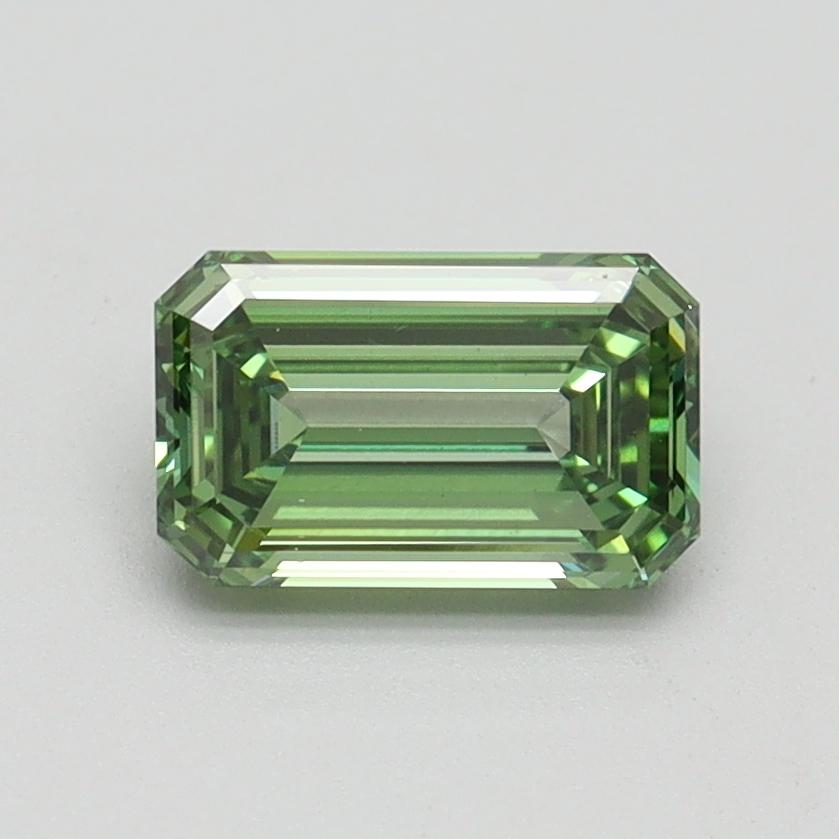 1.01 Ct. Fancy Intense Green Emerald Lab Grown Diamond
