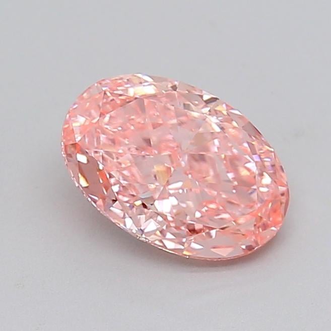 1.58 Ct. Fancy Vivid  Pink Oval Lab Grown Diamond