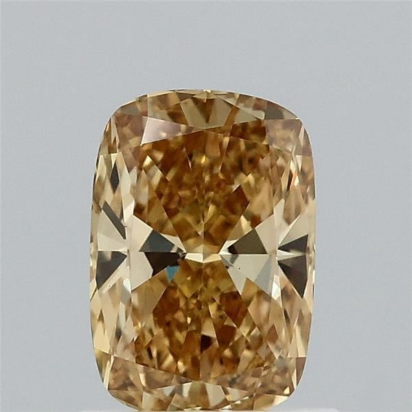 1.02 Ct. Fancy Intense  Yellow Cushion Lab Grown Diamond
