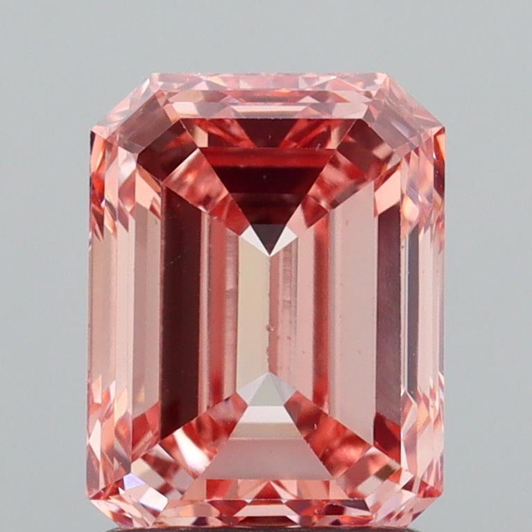 1.61 Ct. Fancy Intense  Pink Emerald Lab Grown Diamond