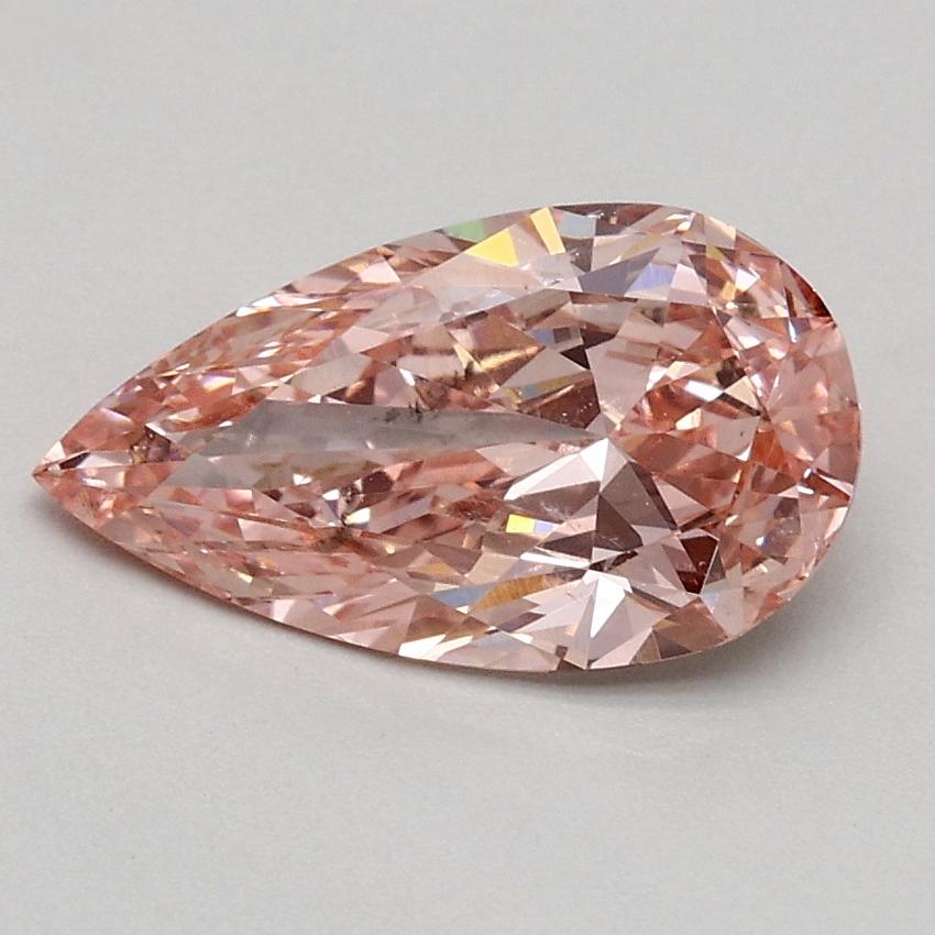 1.00 Ct. Fancy Intense Pink Pear Lab Grown Diamond