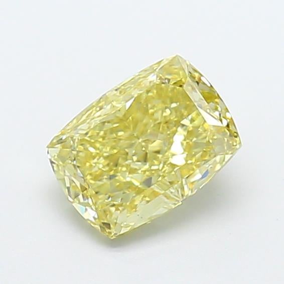 1.06 Ct. Fancy  Yellow Cushion Lab Grown Diamond