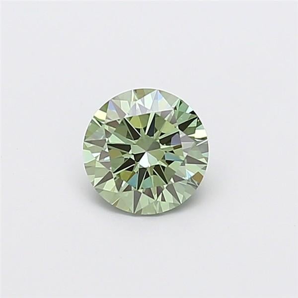 1.01 Ct. Fancy Vivid Green Round Lab Grown Diamond
